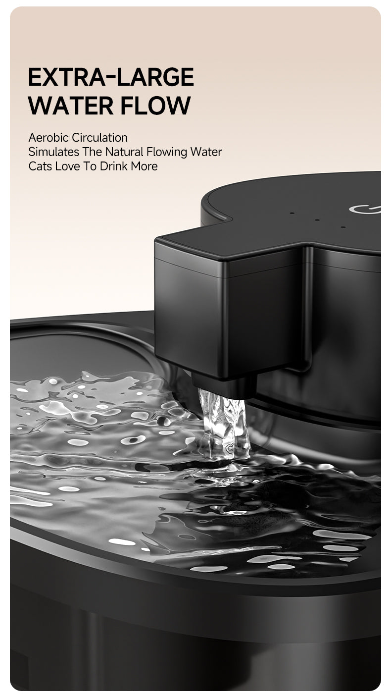 Triangular Wireless Pet Water Fountain