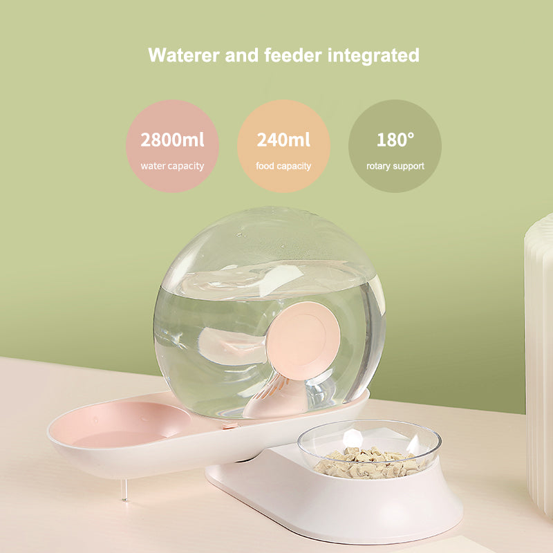 Snail Pet Water Fountain and Feeder
