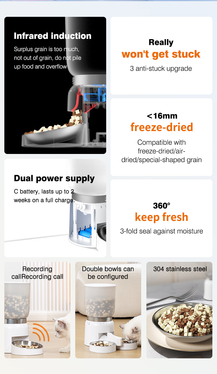 Compact Automatic Pet Feeder