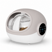Beige Microchip Pet Feeder