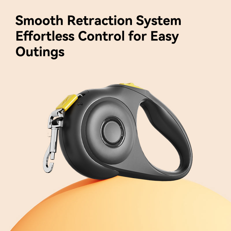 Black Knight Retractable Pet Leash