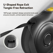 Black Knight Retractable Pet Leash