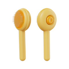 Colorful Round Pet Grooming Brush photo 2