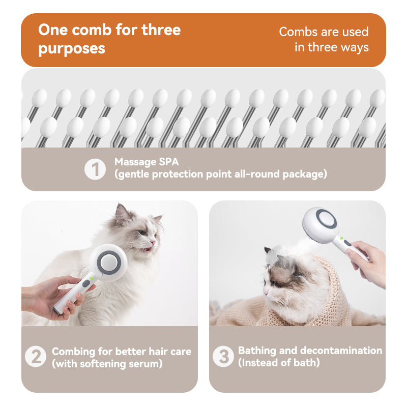 Lollipop Spray Pet Grooming Brush