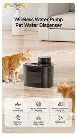 Triangular Wireless Pet Water Fountain