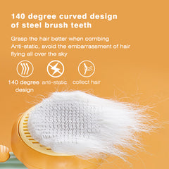 Pumpkin Pet Grooming Brush photo 3