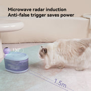 Snowman Wireless Pet Water Fountain Purple