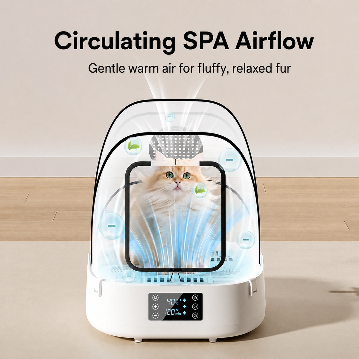 White Foldable Pet Drying Box