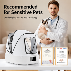 TENZONN Foldable Pet Drying Box for Cats & Small Dogs photo 4