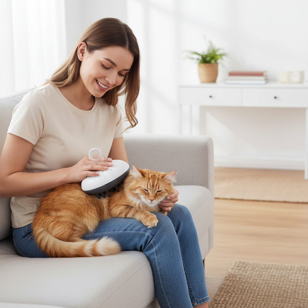TENZONN UFO Spray Pet Grooming Brush