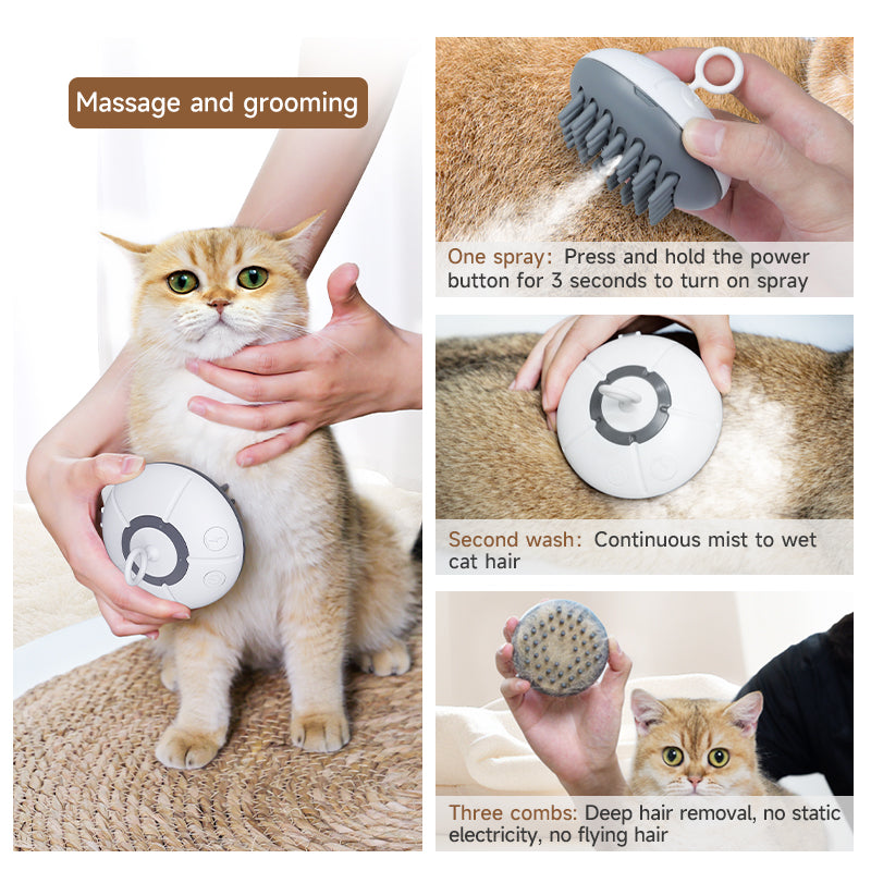 TENZONN UFO Spray Pet Grooming Brush