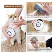 TENZONN UFO Spray Pet Grooming Brush